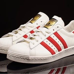 adidas Originals Superstar Deluxe 80s – White – Red